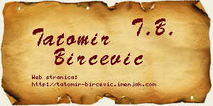 Tatomir Birčević vizit kartica
